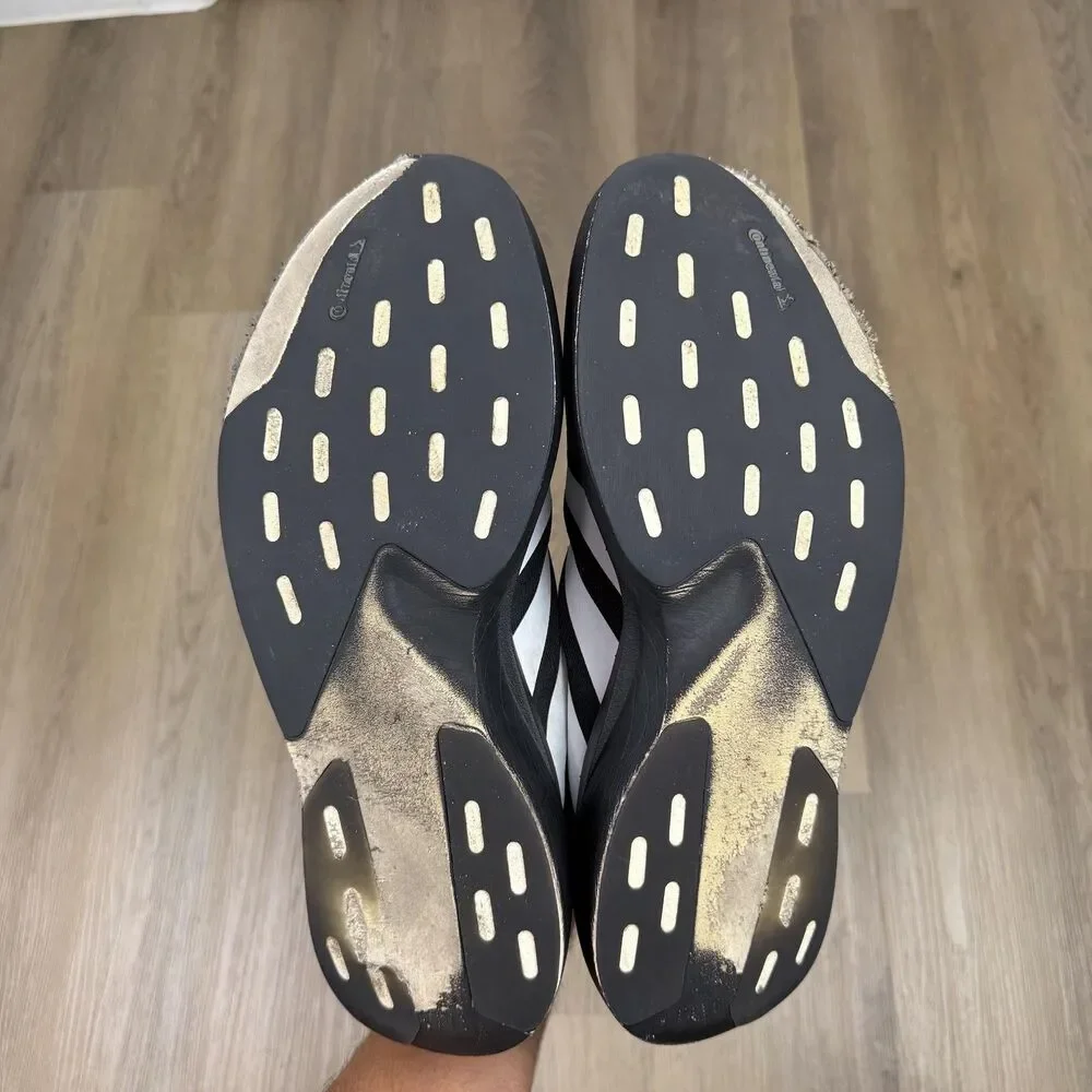 Adidas Adizero Evo SL Mens Size 13 Black Lightweight Running Sneakers Low Top